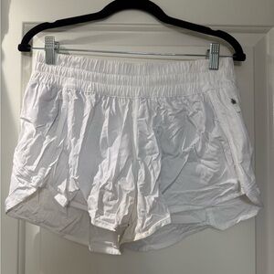 Lululemon Hotty Hot Lined White Shorts